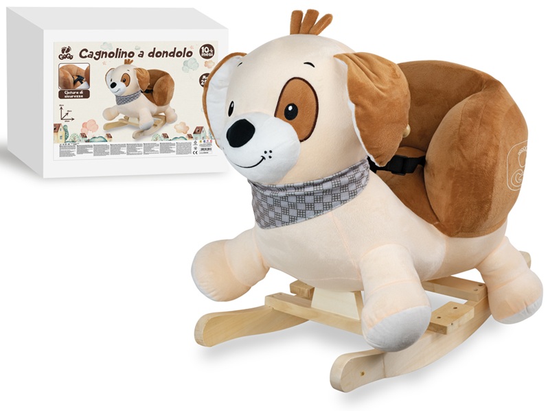 Cagnolino a dondolo con cintura 59X36X47 Cm