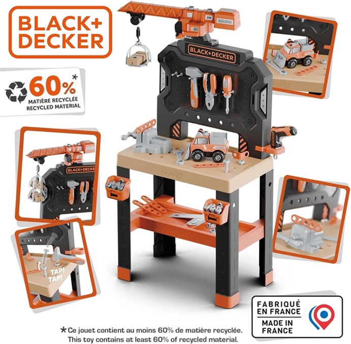 Banco da lavoro Builder Black & Decker Smoby
