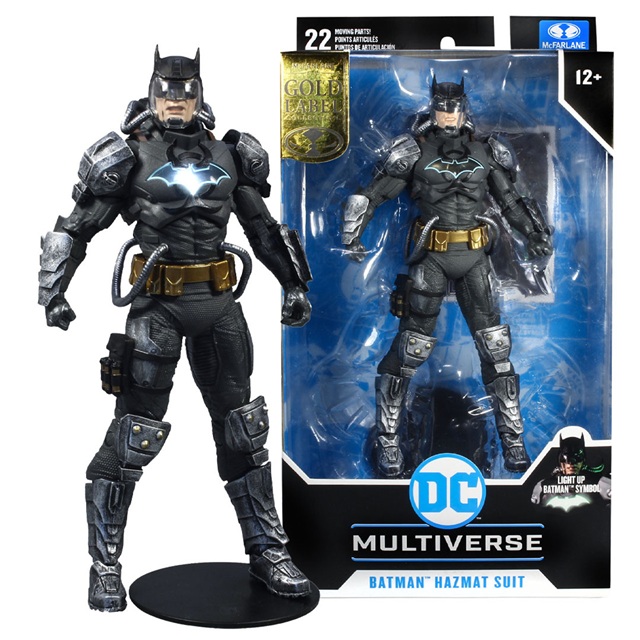 McFarlane Toys DC Multiverse Action Figure Batman Hazmat Suit Gold “DC Future State” Statuetta movibile da collezzione 18 Cm