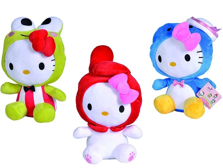 Peluche Giganti Hello Kitty serie Animal 30 Cm Sogg. Ass. (Vendita Singola)