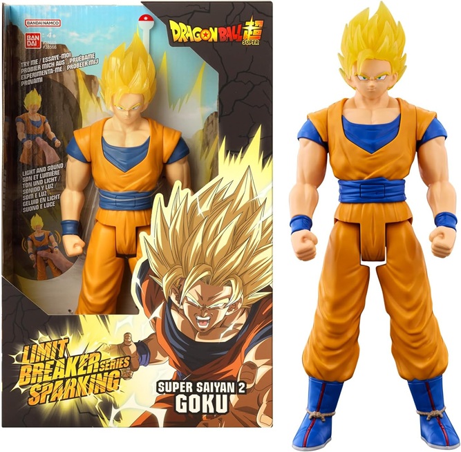 Bandai – Dragon Ball Super – Action Figure Gigante 30 Cm con Fuzione Luci e Suoni Sparking, bambini dai 4 anni in su – 38566