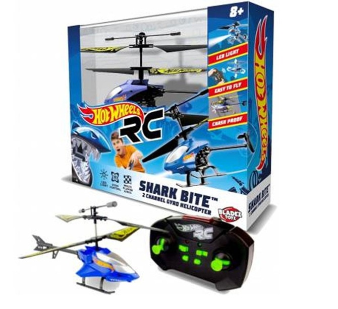 Hot Wheels Elicottero Shark RC 2 Canali