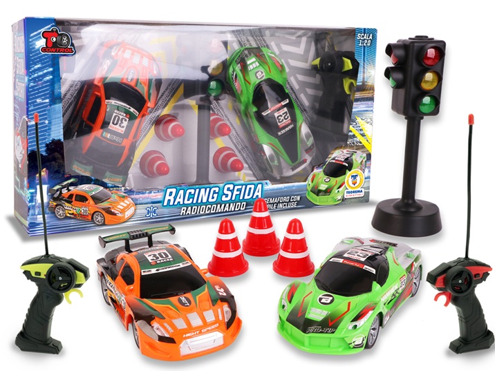 T-Control – Auto Sportive Racing Sfida con semaforo, 2 auto R|c da Gran Turismo 1 con radiocomando