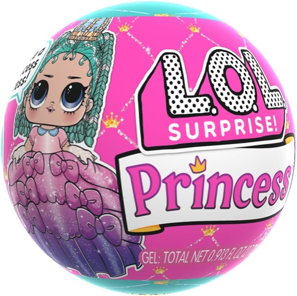 MGA’s L.O.L. Surprise! Princess Tots – Include 1 Bambola, 2 Colori per Creare un Abito da Principessa, Colleziona tutte le 8 Bambole