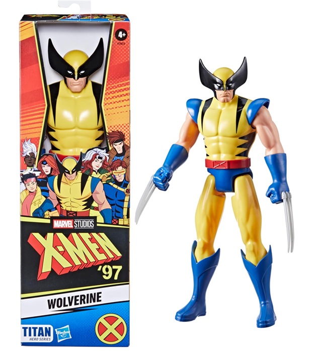Marvel Hasbro X-Men, Action Figure Wolverine Titan Hero Series, Personaggio da 30 cm degli X-Men