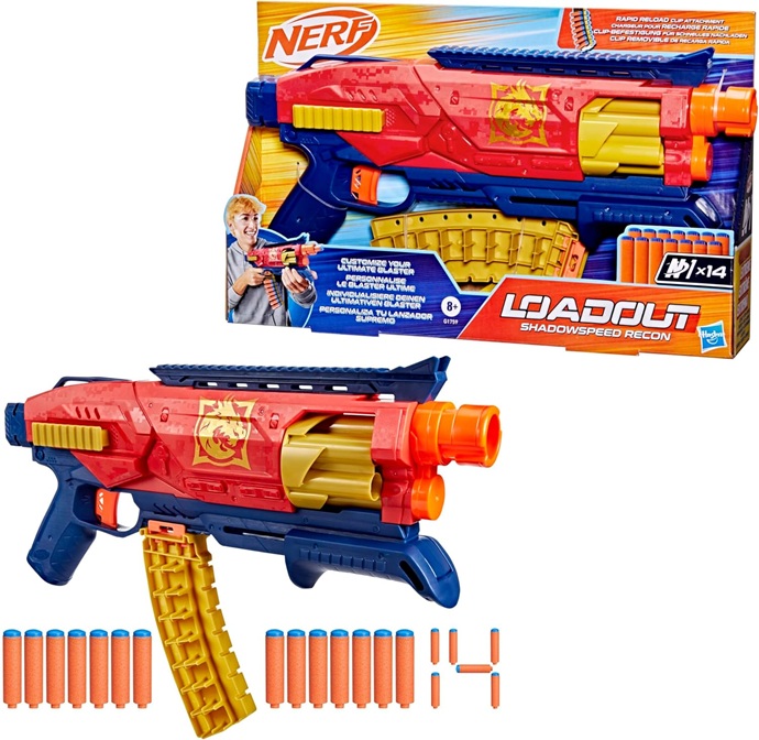 Nerf Loadout, blaster Shadowspeed Recon e 14 dardi N1