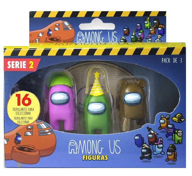 Among Us Set Personaggi da 3 Pezzi (Serie 2) – Game Vision Sogg.in assortimento