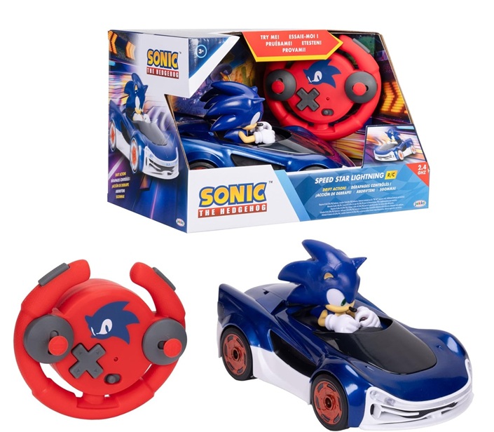 Jakks – 2,4 GHz Team Sonic Auto Rc Sonic Speed Star Lightning Drifting