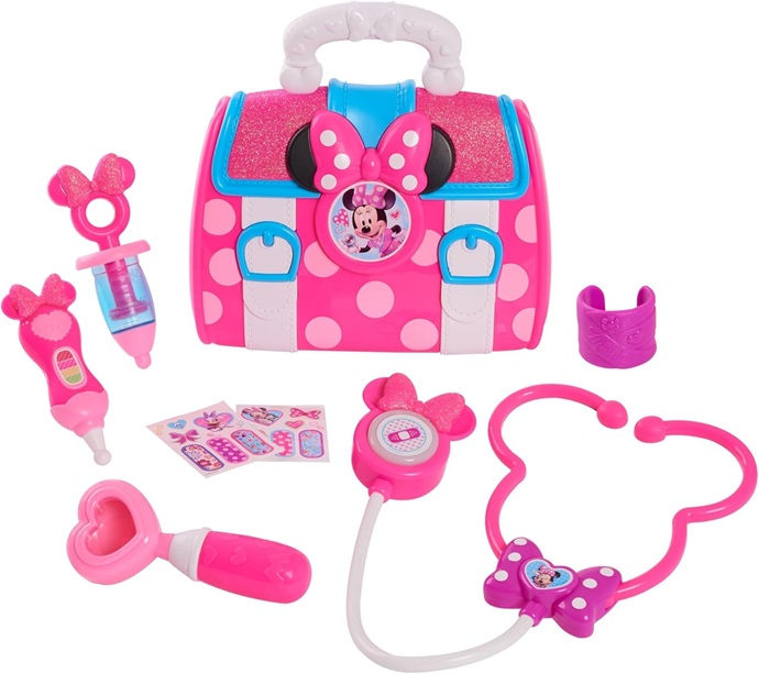 Just Play Minnie Mouse Borsa Piccola Dottoressa con vari accessori medici con 9 pezzi