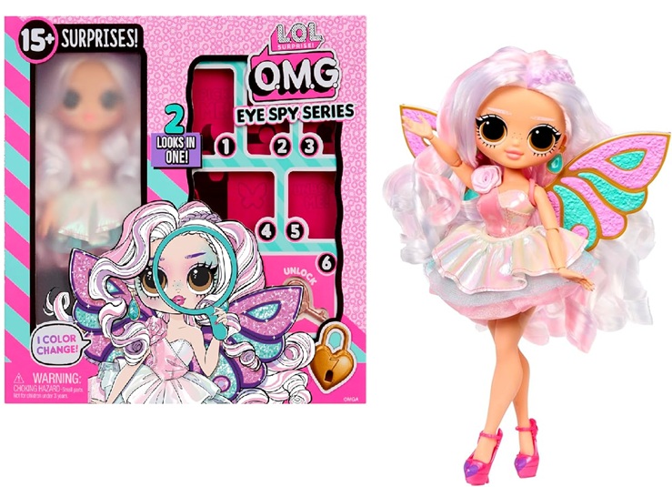 L.O.L. Surprise! OMG Eye Spy Series – Fairy – Include 1 Bambola, Abiti e Accessori, Risolvi gli Indizi e Sblocca le Sorprese