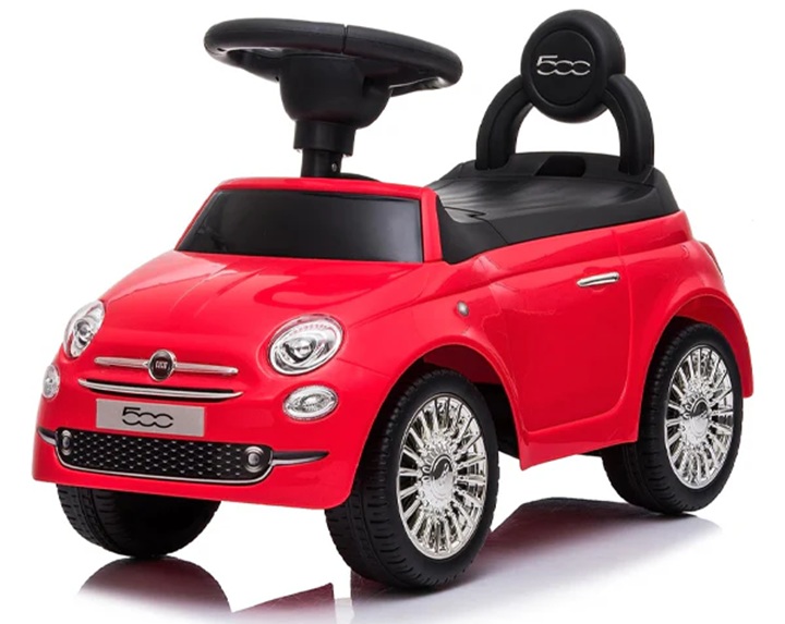 Primi passi Fiat 500 Ride On col.Rossa con Effetti Sonori