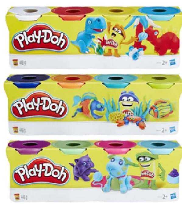 PLAY-DOH – 4  Vasetti da gr.112  Asst