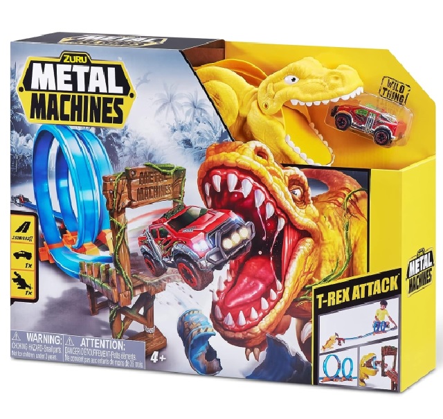 Metal machines pista t-rex doppio loop con auto