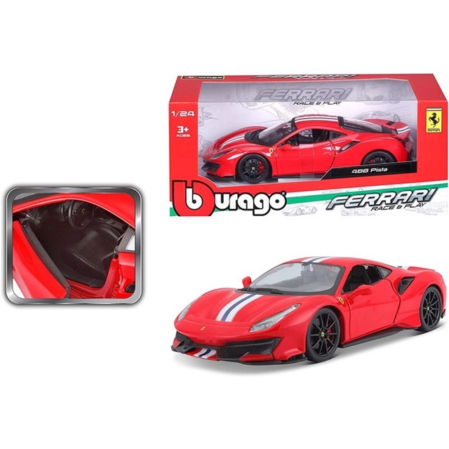 Bburago Ferrari 488 Pista R&P Scala 1/24 Modellismo