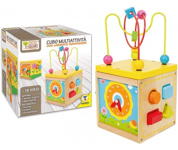 Fatto in legno – Cubo con labirinto