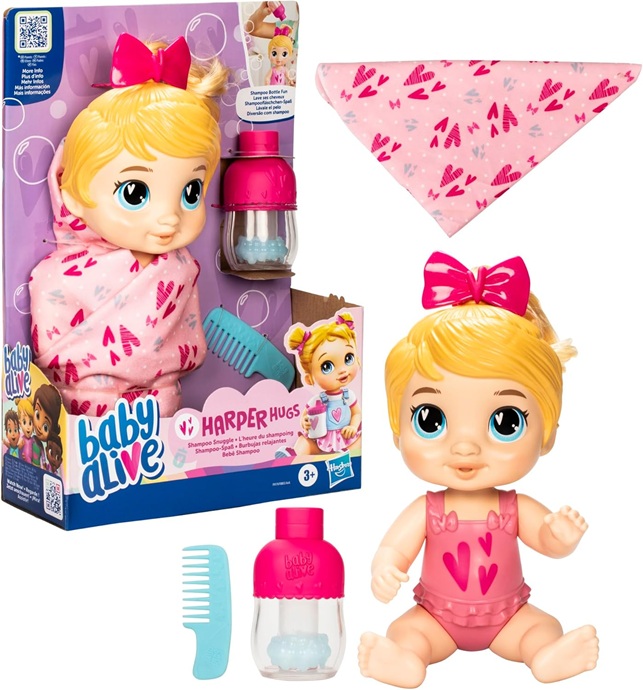 Baby Alive – Baby Alive Shampoo Snuggle Harper Hugs Bambola 28 Cm