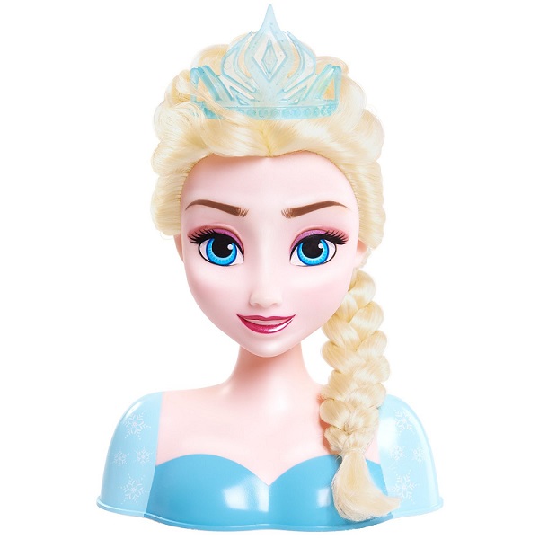 Testa di Deluxe Elsa The Snow Queen da pettinare Frozen 2 Disney, 18 Pezzi Inclusi Accessori da Indossare e Condividere, Giocattoli per Bambini dai 3 Anni in su
