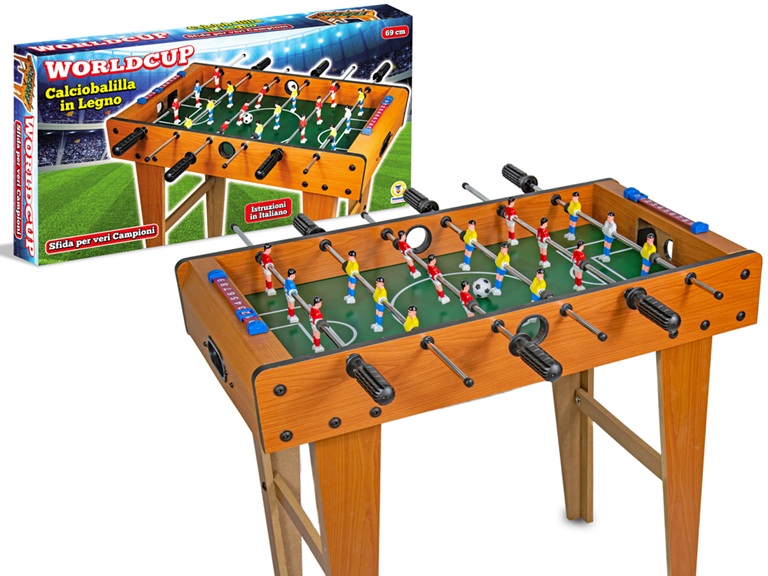 68594 – CALCETTO BALILLA CHAMPIONS 69X60X62CM CON GAMBE