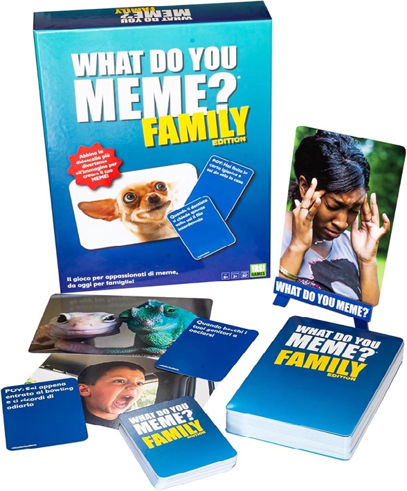 YAS Games – What Do You Meme Family – L’unico in Italiano – Party Game per 3 o più giocatori dagli 8 anni in su