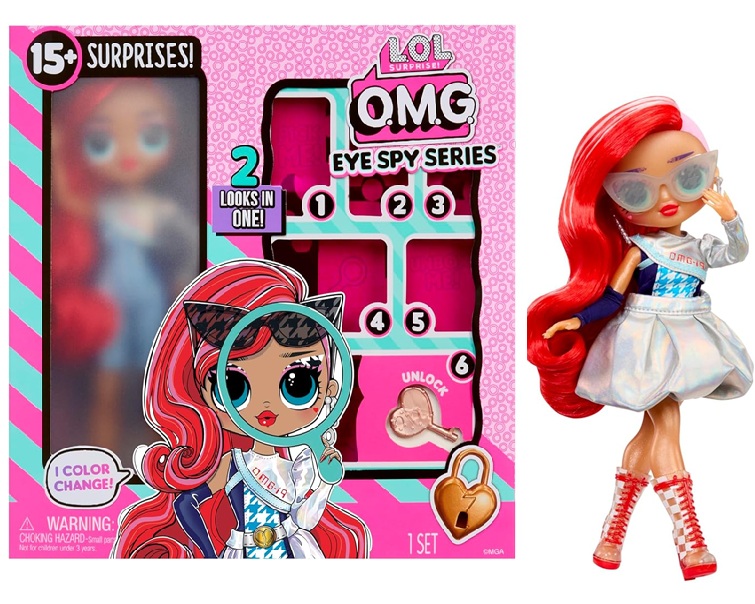 L.O.L. Surprise! OMG Eye Spy Series -Include 1 Bambola, Abiti e Accessori, Risolvi gli Indizi e Sblocca le Sorprese, Colleziona Tutte e 4 le Bambole