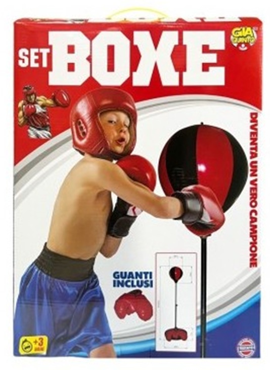 Boxing Sport Set con guantoni  e piantana regolabile Max H 105  Cm