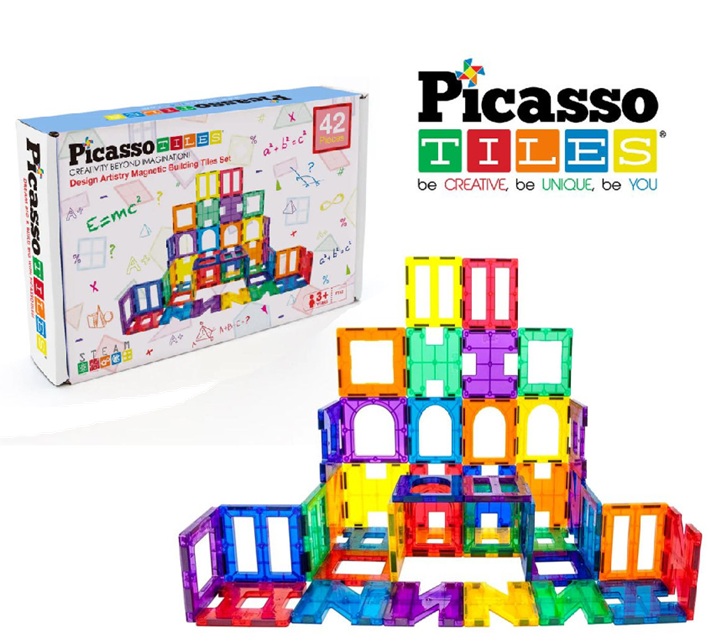 Picasso Tiles – 3D Magnetic Piastrelle Building 42 pz.