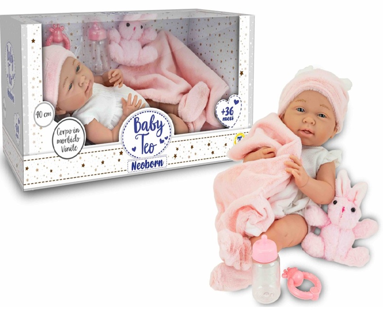 Baby Teo Newborn Bambolotto Neonato 40cm