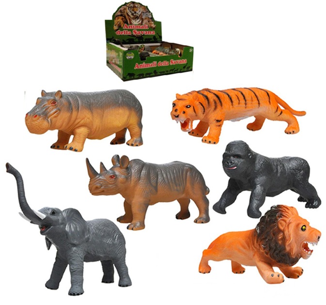 Animali Savana  sofficici  23 cm 6 Sogg. assorti vendita singola