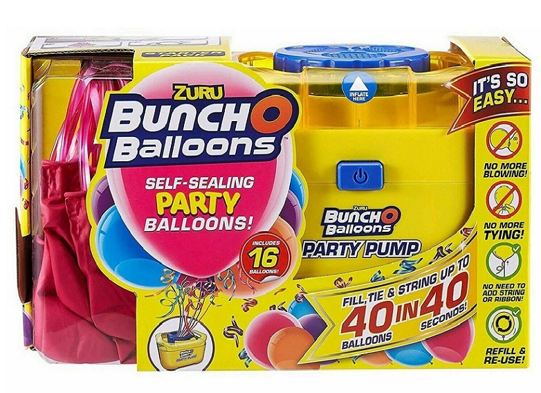 Zuru Motore compressore ad aria Pompa per Grappolo di Palloncini Elettrico Portatile Autosigillante.
Versatile anche per altri usi