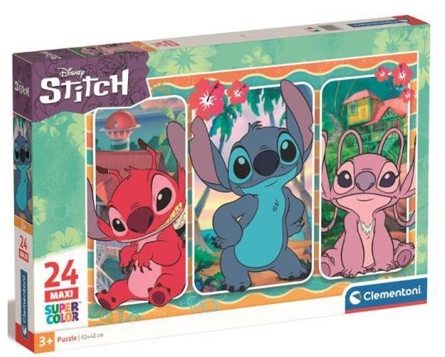 Clementoni puzzle maxi disney stitch da 24 pezzi