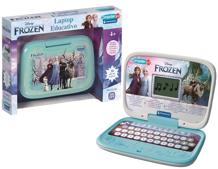 Clementoni – Computer Kid Frozen Laptop Educativo Bambine 4+Anni, Giochi e  varie attività Didattiche – 16057,16056