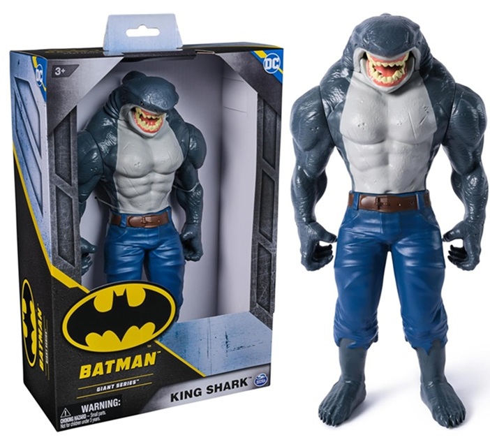 DC Comics, Giant Series Batman Action Figure, 30 cm Super Hero Collectible Sogg. King Shark  Età 3+