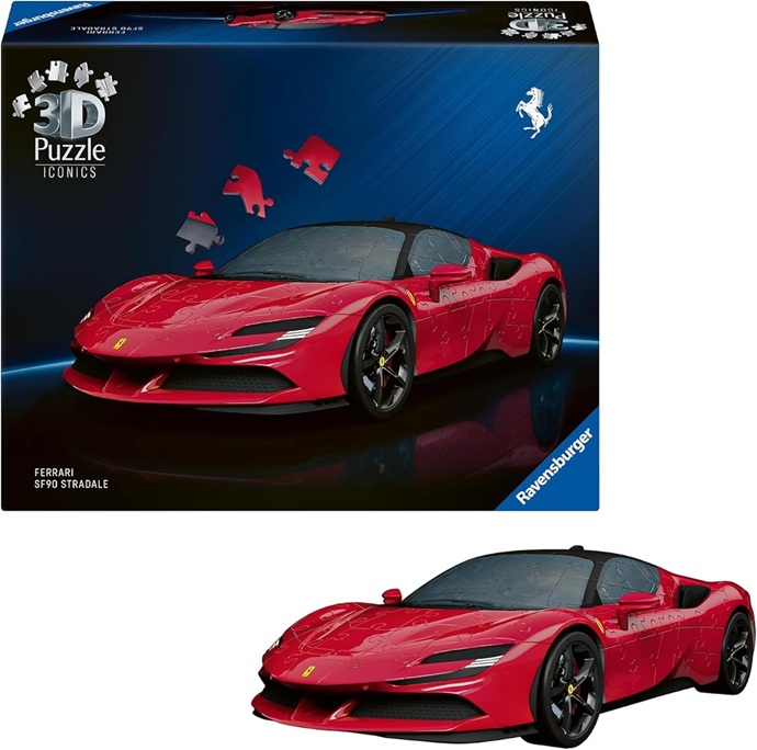 Ravensburger Ferrari Sf90 Stradale  –  163 PZ – Puzzle 3D Veicoli