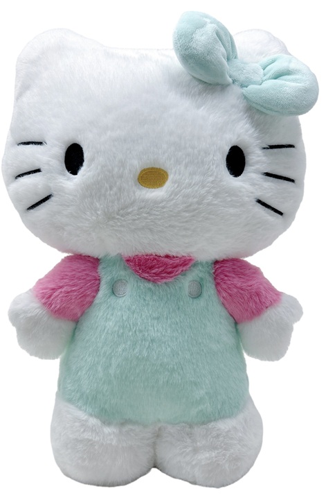 Hello Kitty Peluche 40 cm Fluffy  colore verde