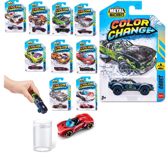Metal Machine auto cambia colore sogg. assortiti vendita singola