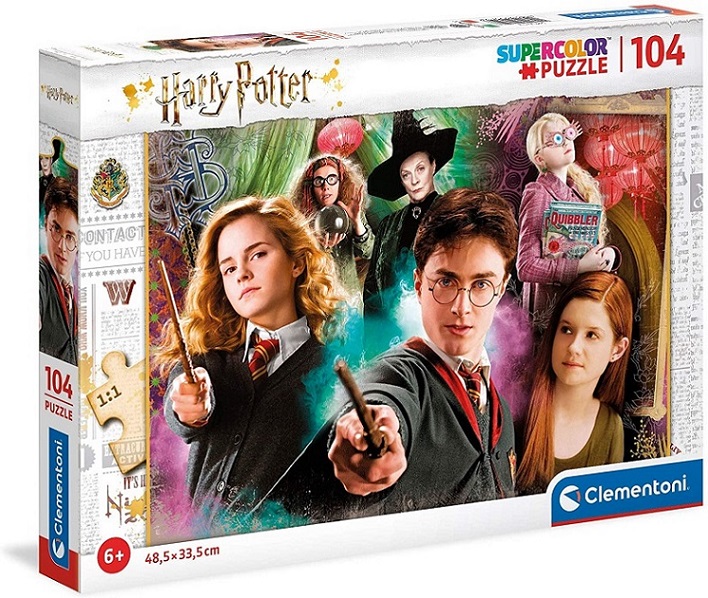 Clementoni Harry Potter Potter-104 pezzi-Made in Italy, puzzle bambini 6 anni+, Multicolore, 25712