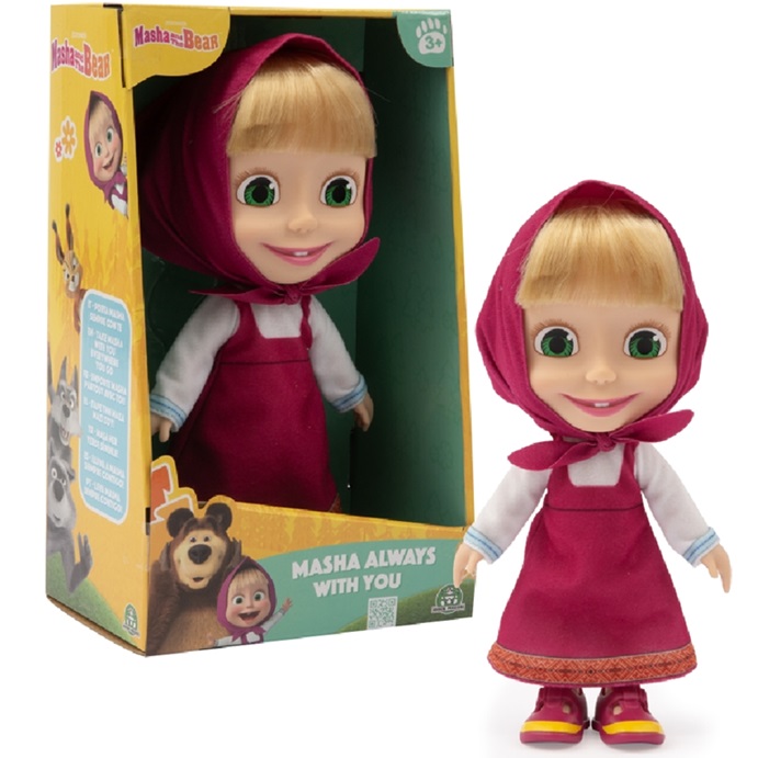 Giochi Preziosi Masha E Orso – Bambola Masha Alta 23 cm