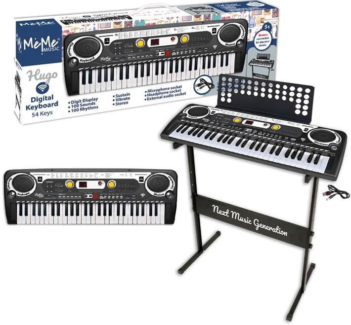 Me Me Music Tastiera Digitale 54 Tasti con gambe adattore