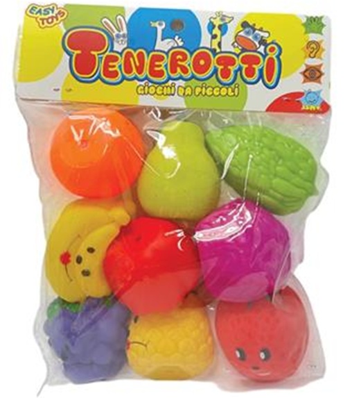 Tenerotti Ortaggi e frutta gommosa con suono sogg. Dinosauri pz.9