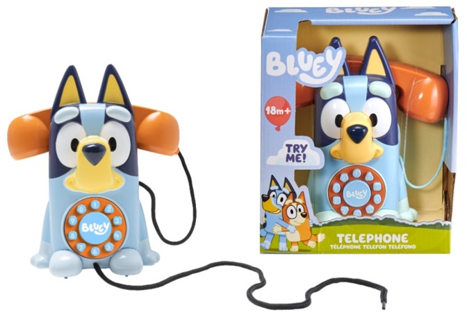 Telefono Bluey con cornetta con effetti sonori. 2+
