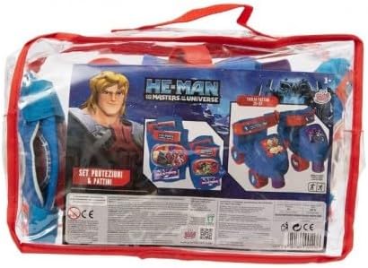Pattini Con Set Protezioni He Man 22-29 Regolabili Con Protezioni