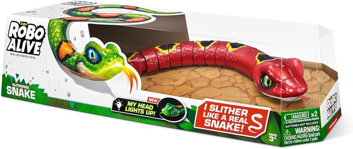 Zuru Robo Alive AZT7150 – Serpente illuminato robotico. colore assortito
(Verde o Rosso).