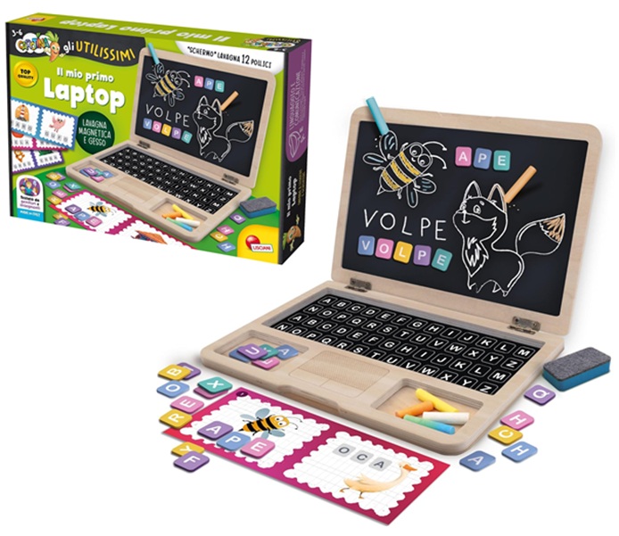 Lisciani – Carotina Gli Utilissimi Il Mio Primo Laptop Schermo lavagna 12″