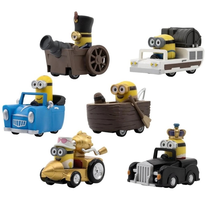 Minions Yume – Illuminations Minions con veicoli 5 Cm  Pull Back sogg. assortiti  Window Box (vendita singola)