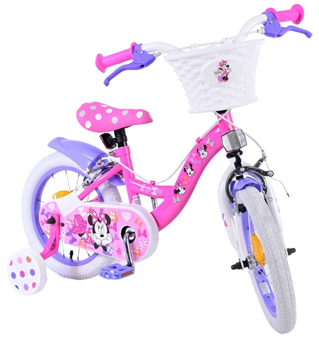 Volare –  Bicicletta, Ruota 14″ Disney Minnie con rotelle