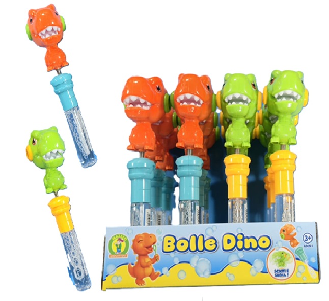Bacchetta Bolle di sapone Dinosauro con suoni (Vendita Singola)