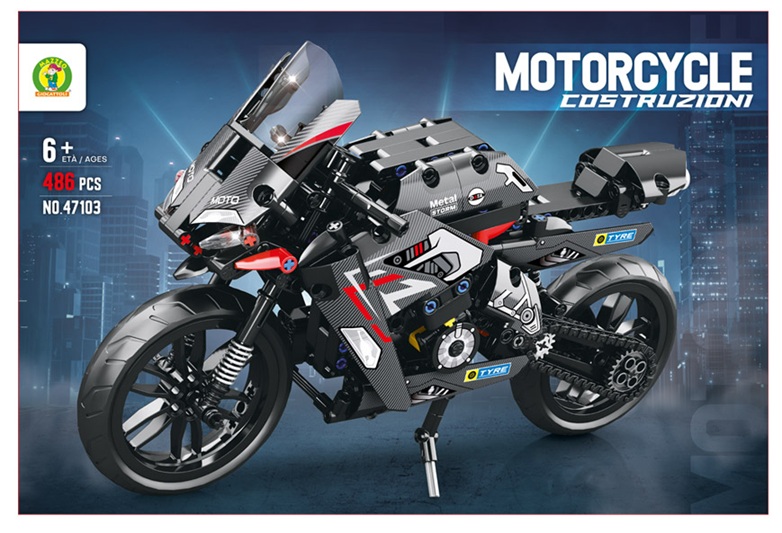 Costruzione Motocicletta 486 Pezzi