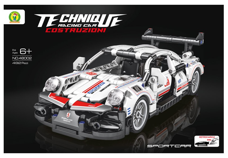 Costruzione Auto Racing Car 492 Pezzi