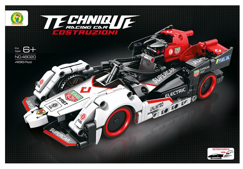 Costruzione Auto Racing Car 486 Pezzi