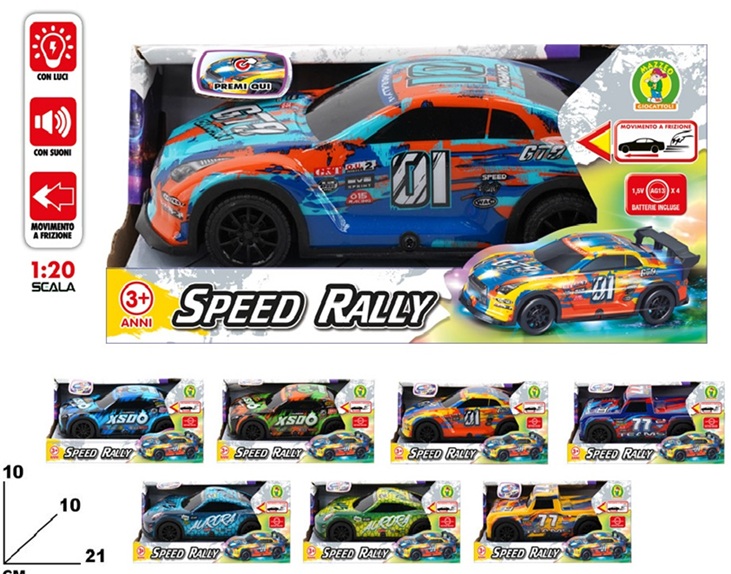 Auto Speed Rally  con suoni e luci